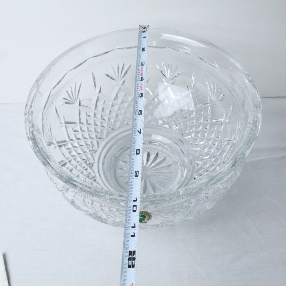 Waterford Killarney Irish Crystal Bowl 10" × 6" Hand Cut Elegant Centerpiece NEW - Picture 7 of 9